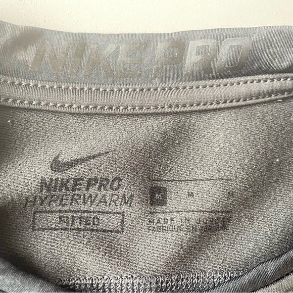 NIKE Pro Hyperwarm Long-Sleeve Shirt - Men's Fitted Size Medium - Picture 11 of 15